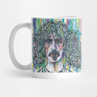 FRANK ZAPPA watercolor and ink portrait .2 Mug